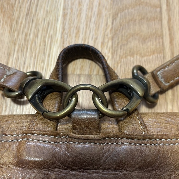 Roots Genuine Leather Made in Canada Mini Backpack Bag Top Handle Purse - Picture 6 of 9